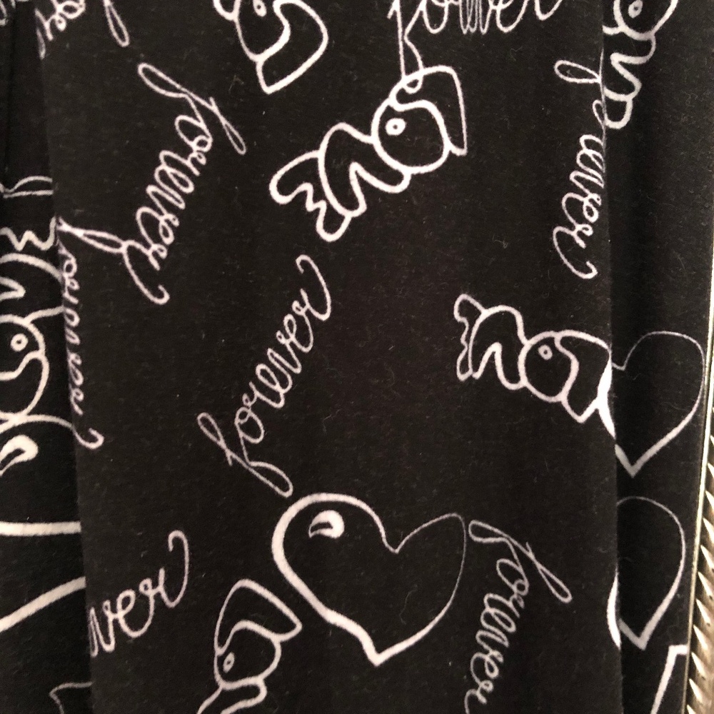 Cool Graffiti Print Love print Leggings Pajama Hipster Comfortable Loungewear